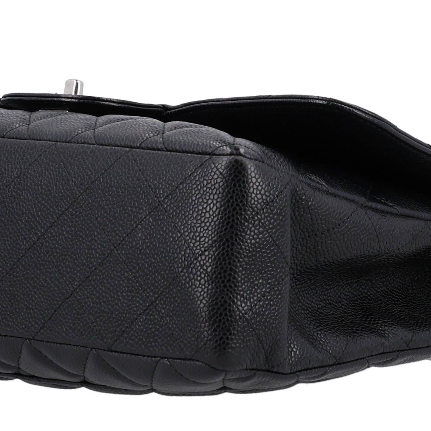 Caviar Quilted Jumbo Single Flap Black