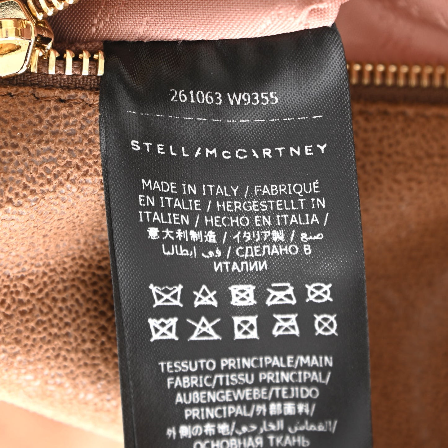 Shaggy Deer Small Falabella Tote Camel