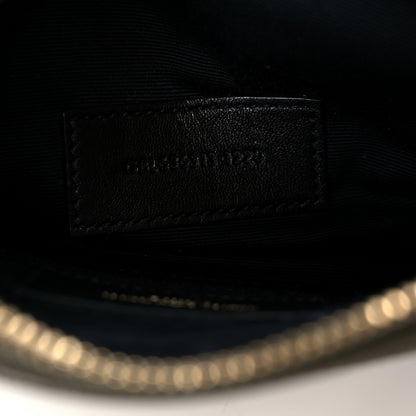 Saint Laurent Grain De Poudre Chevron Monogram Bill Pouch Vert Kaki 11 of 18
