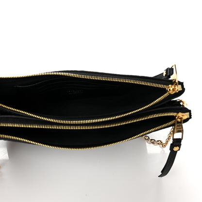 Louis Vuitton Empreinte Double Zip Pochette Black 5 of 9