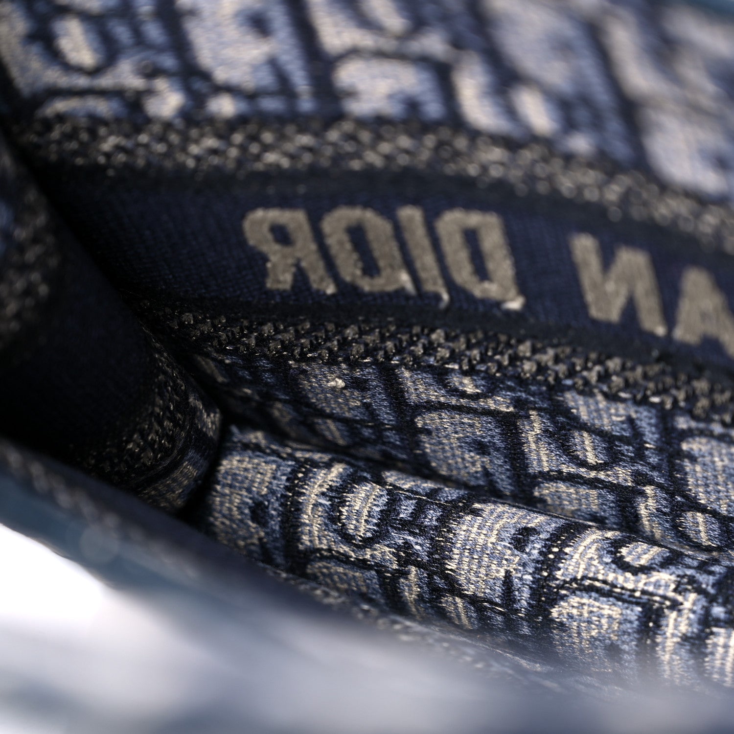 Christian Dior Oblique Mini Book Tote Blue Multicolor 9 of 11