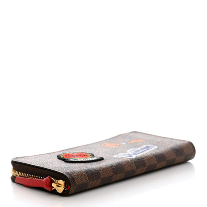 Louis Vuitton Damier Ebene Patches Clemence Wallet 4 of 7