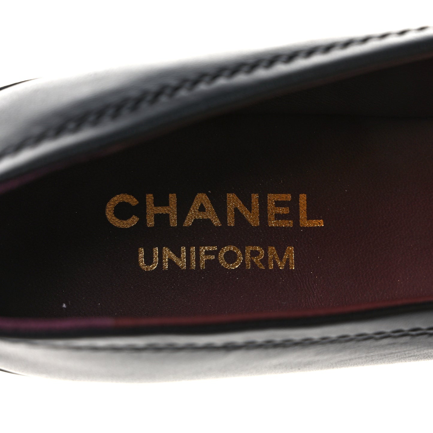 Lambskin Cap Toe CC Ballerina Flats 40.5 Black