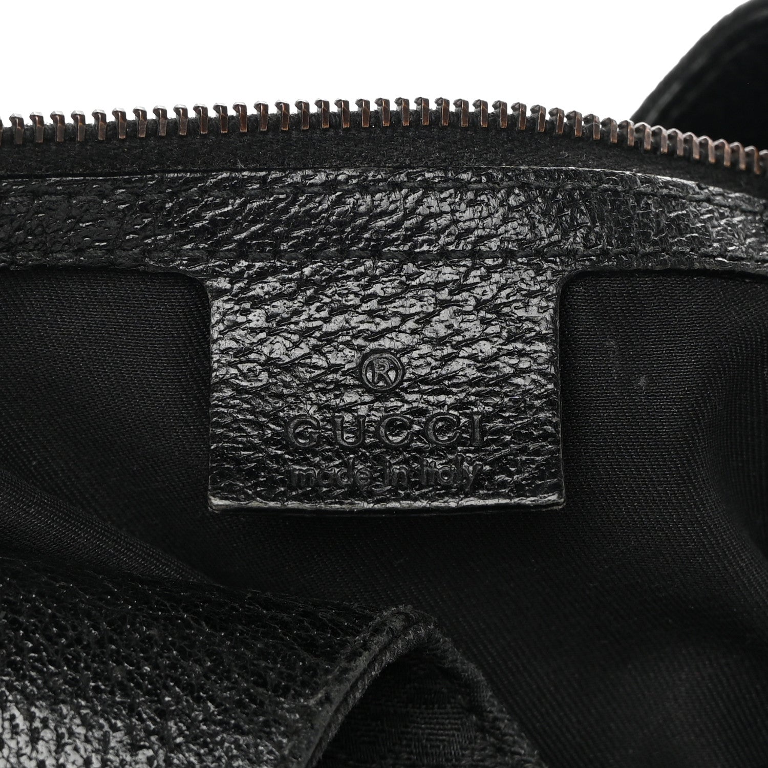 Gucci Monogram Calfskin Large Bardot Tote Black 6 of 15