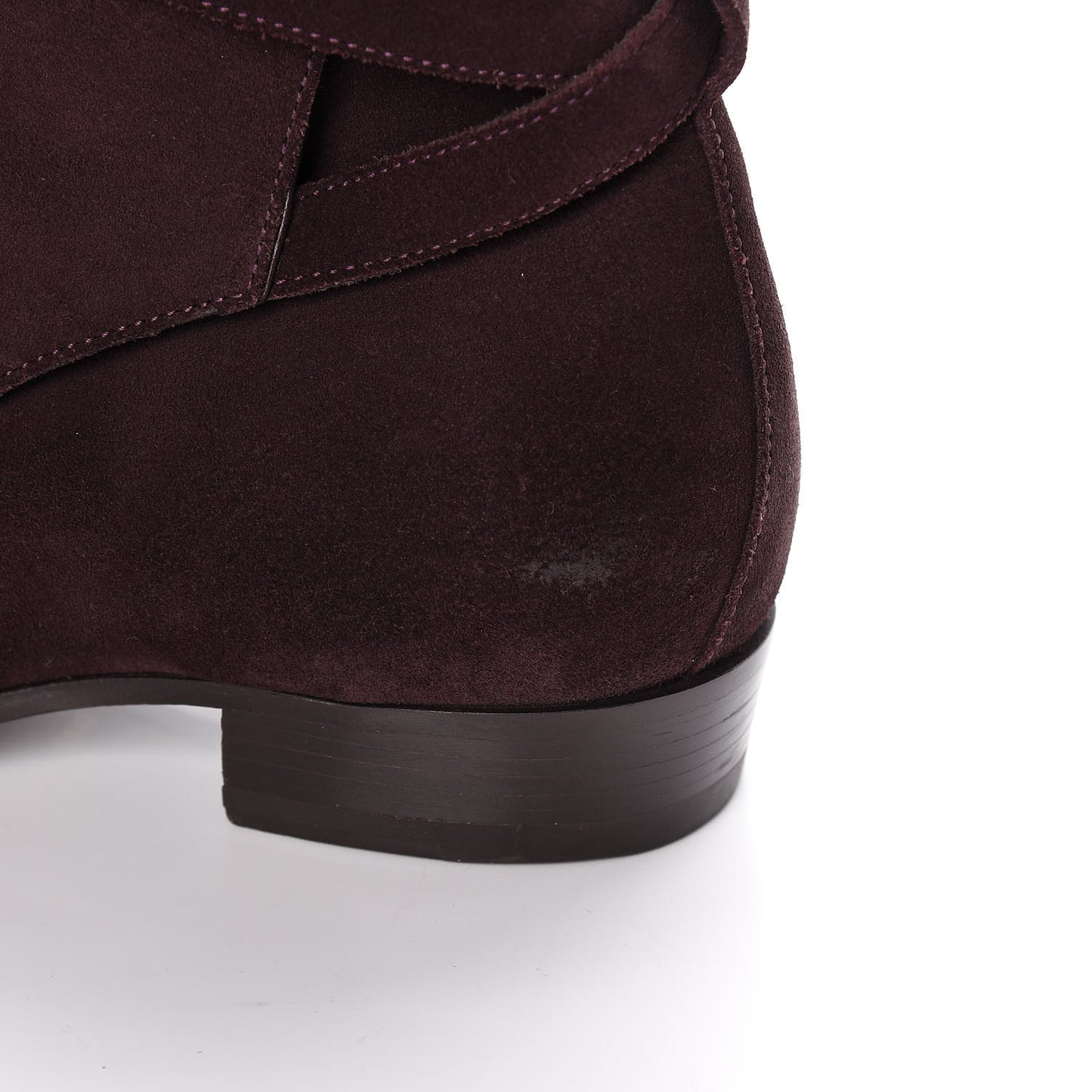 Suede Soho Calfskin Ankle Boots 40 Deep Blood