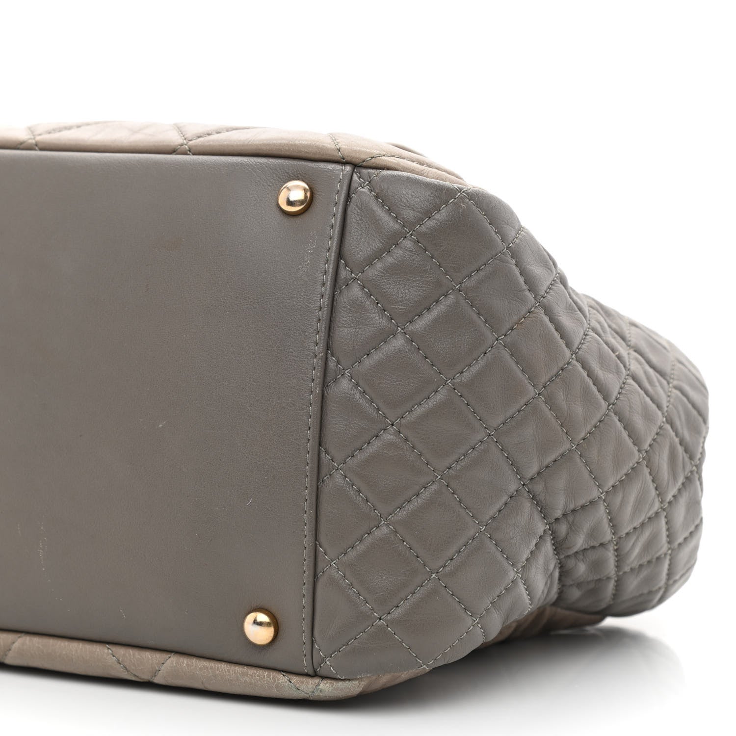 Chanel Glazed Crinkled Lambskin Mademoiselle Large East West Flap Grey 10 of 11