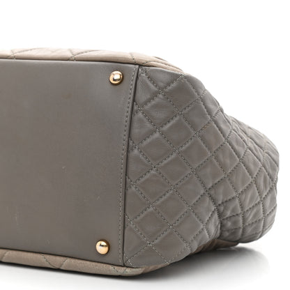 Chanel Glazed Crinkled Lambskin Mademoiselle Large East West Flap Grey 10 of 11