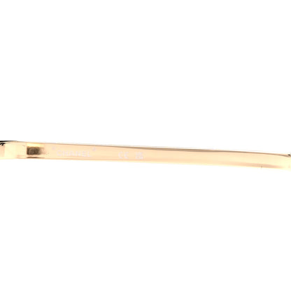 Chanel Metal Logo Square Sunglasses 71541 Gold 6 of 8