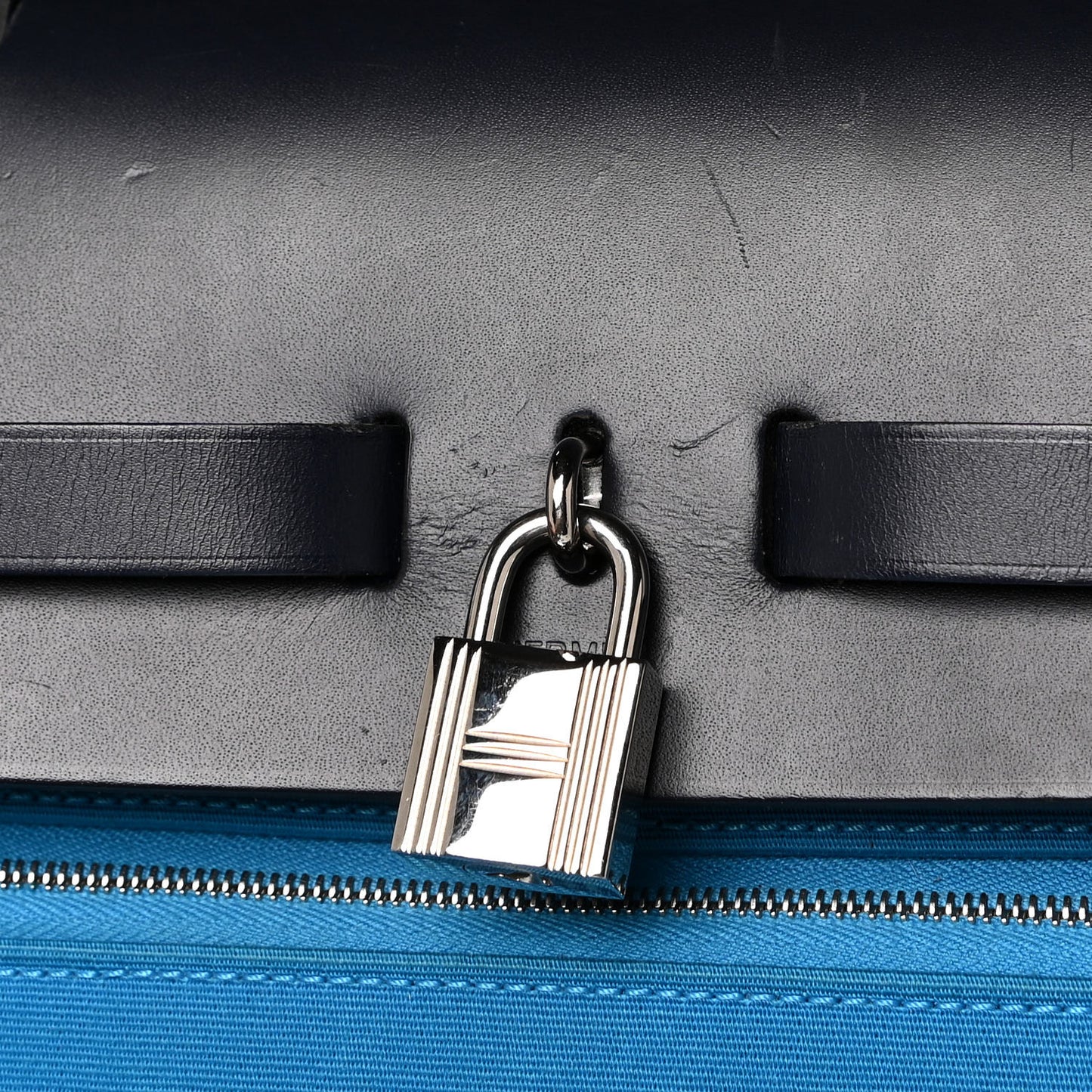 Toile Vache Hunter Herbag Zip 39 MM Bleu Zanzibar