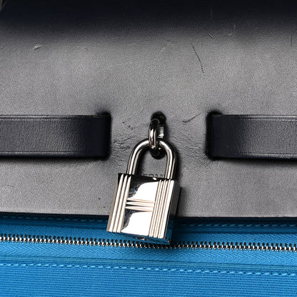 Hermes Toile Vache Hunter Herbag Zip 39 MM Bleu Zanzibar 17 of 17