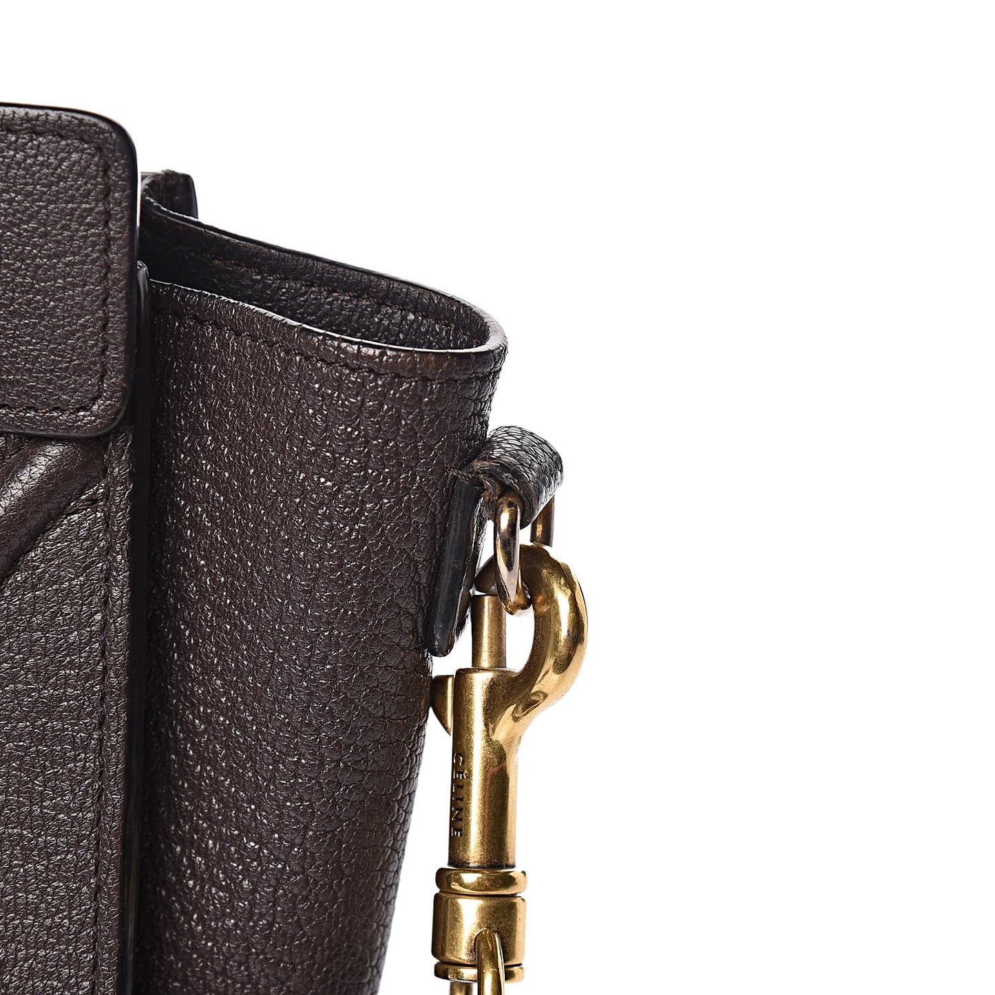Goatskin Nano Luggage Dark Taupe
