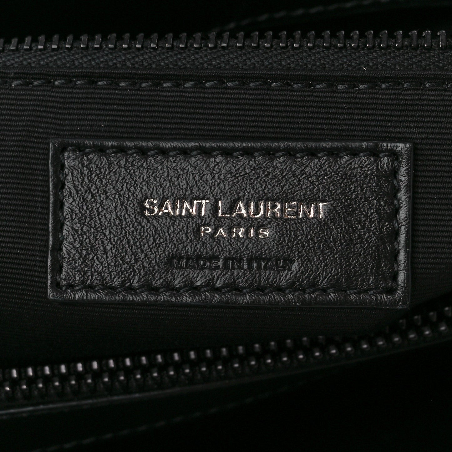 Calfskin Y Quilted Monogram Monochrome Medium Loulou Chain Satchel Black