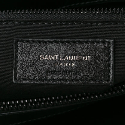 Saint Laurent Calfskin Y Quilted Monogram Monochrome Medium Loulou Chain Satchel Black 7 of 11