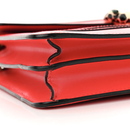 Bulgari Calfskin Serpenti Forever Shoulder Bag Red 9 of 10