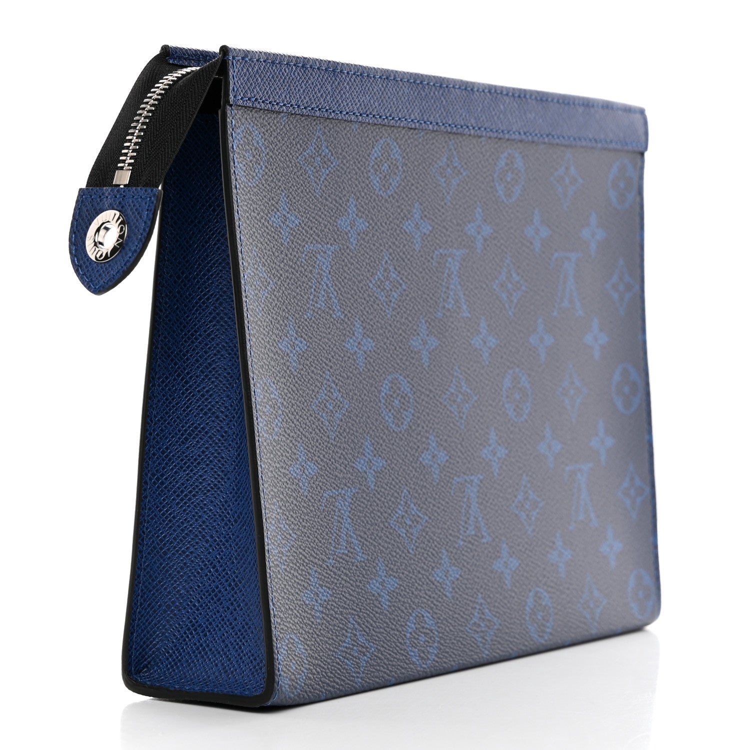 Louis Vuitton Monogram Eclipse Pochette Voyage MM Pacific Blue 3 of 6