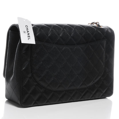 Chanel Caviar Maxi Single Flap Black 3 of 9