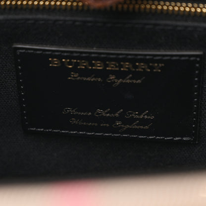 Burberry House Check Grainy Calfskin Medium Banner Tote Tan 7 of 15