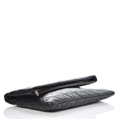 Chanel Lambskin Quilted CC Beauty Clutch Black 4 of 7