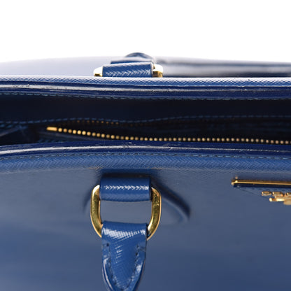 Prada Saffiano Vernice Shopping Tote Azzurro 10 of 26