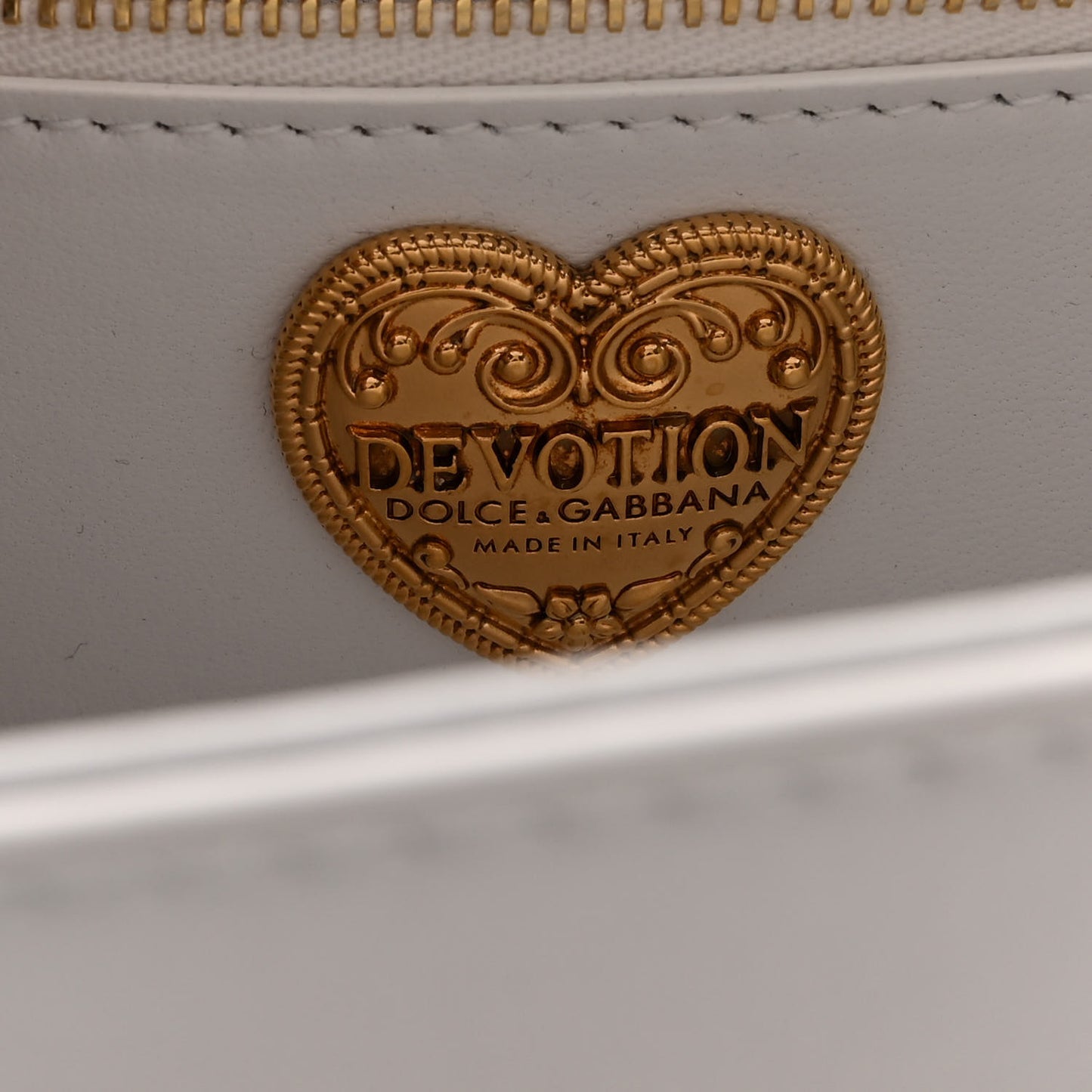 Calfskin Medium Devotion Crossbody Bag White