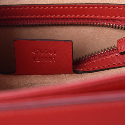 Gucci Calfskin Sylvie Web Small Queen Margaret Top Handle Bag Blue Agata Hibiscus Red Mystic White Sugar Pink 7 of 10