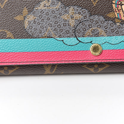 Louis Vuitton Monogram 2015 Christmas Animation Sarah Wallet Hibiscus 11 of 12