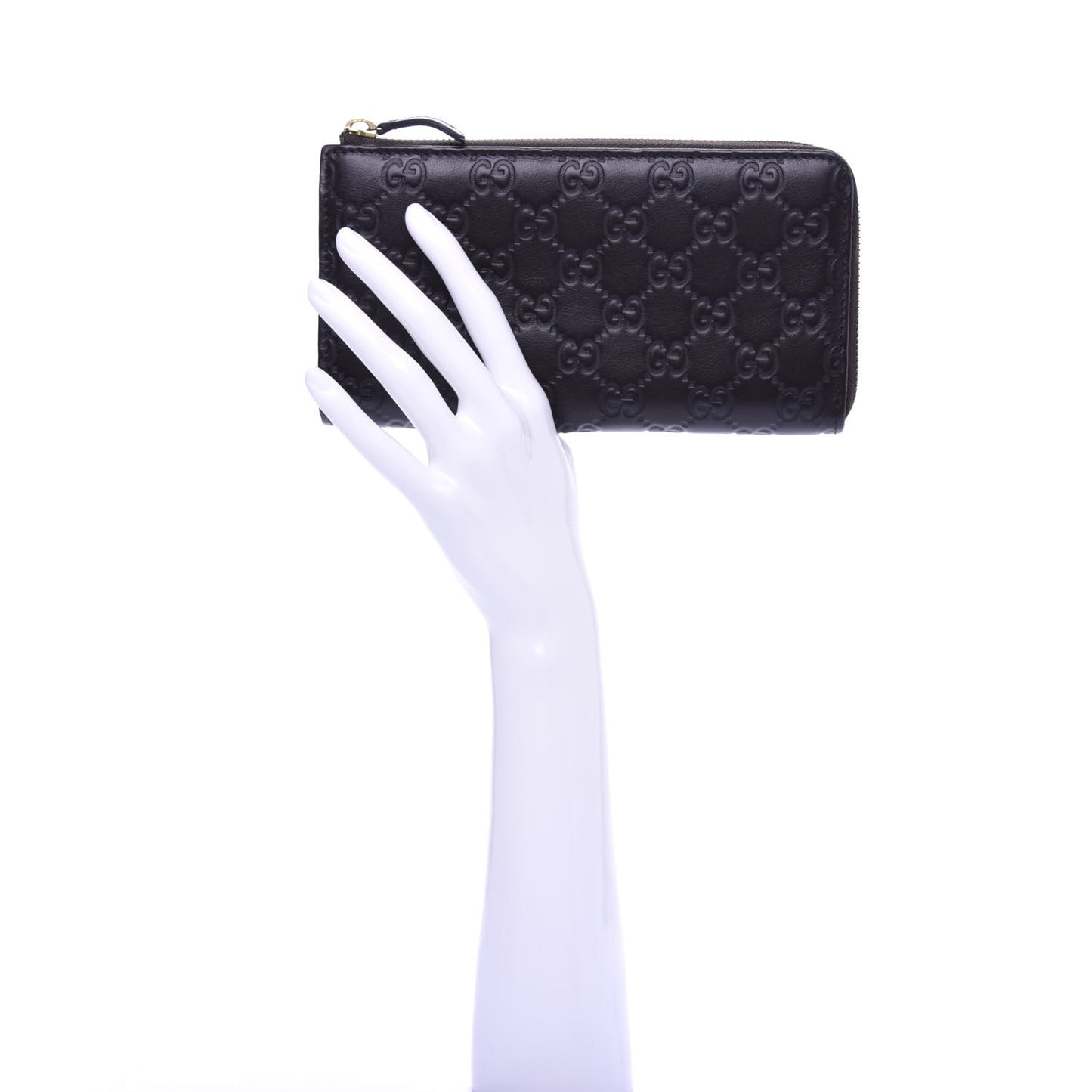 Guccissima Vitello Tender Donna Long Wallet Testa di Moro