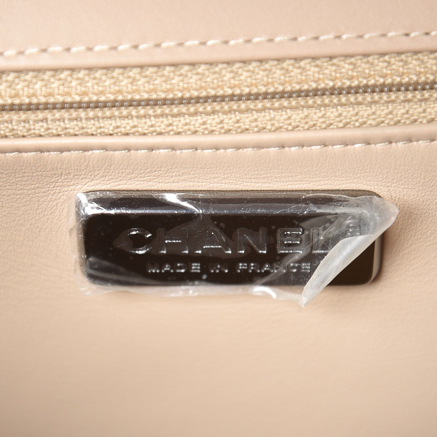 Chanel Python Calfskin Large Boy Flap Beige 6 of 13