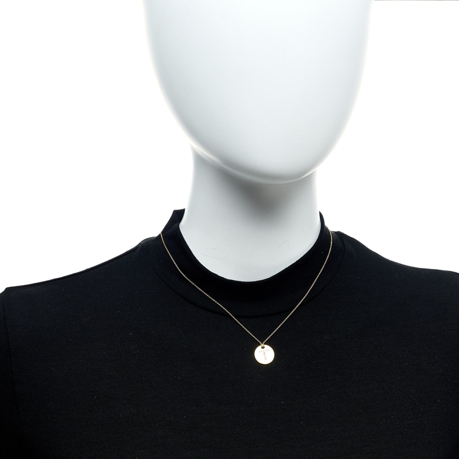 Roberto Coin 18K Yellow Gold Diamond Letter T Medallion Pendant Necklace 2 of 6