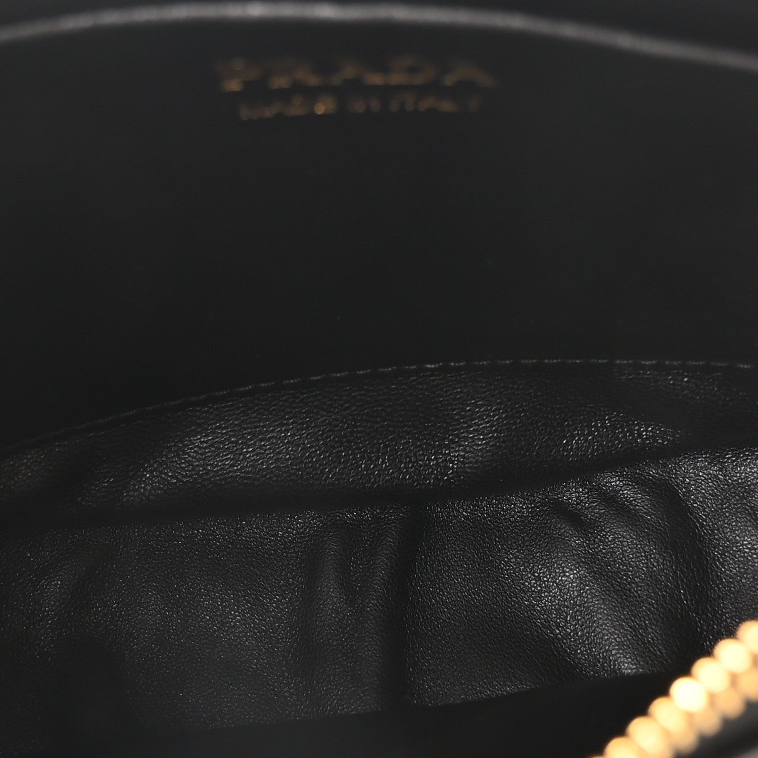 Prada Patent Naplak Arque Shoulder Bag Black 5 of 9