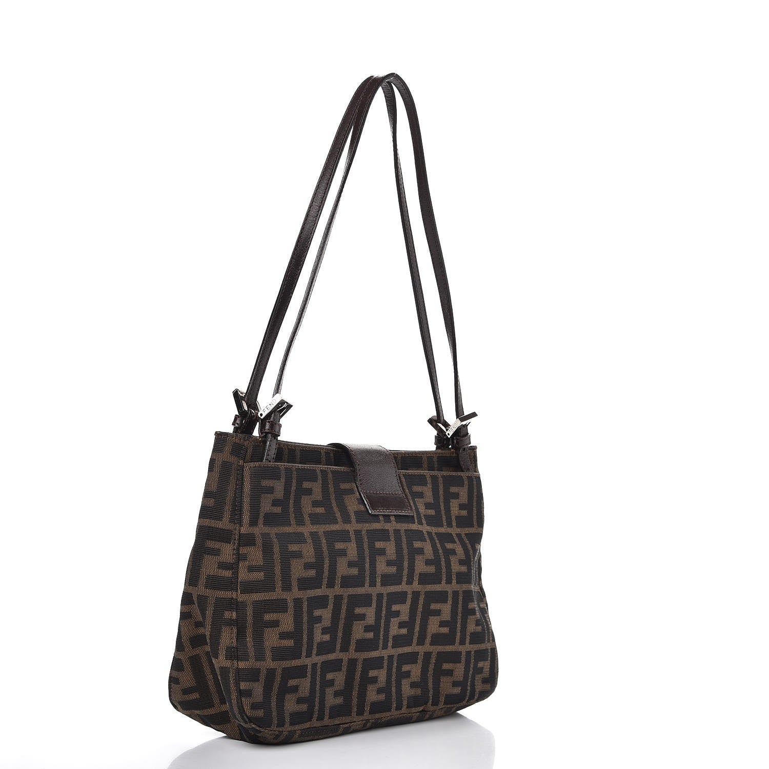 Fendi Zucca Shoulder Bag Tobacco 3 of 7
