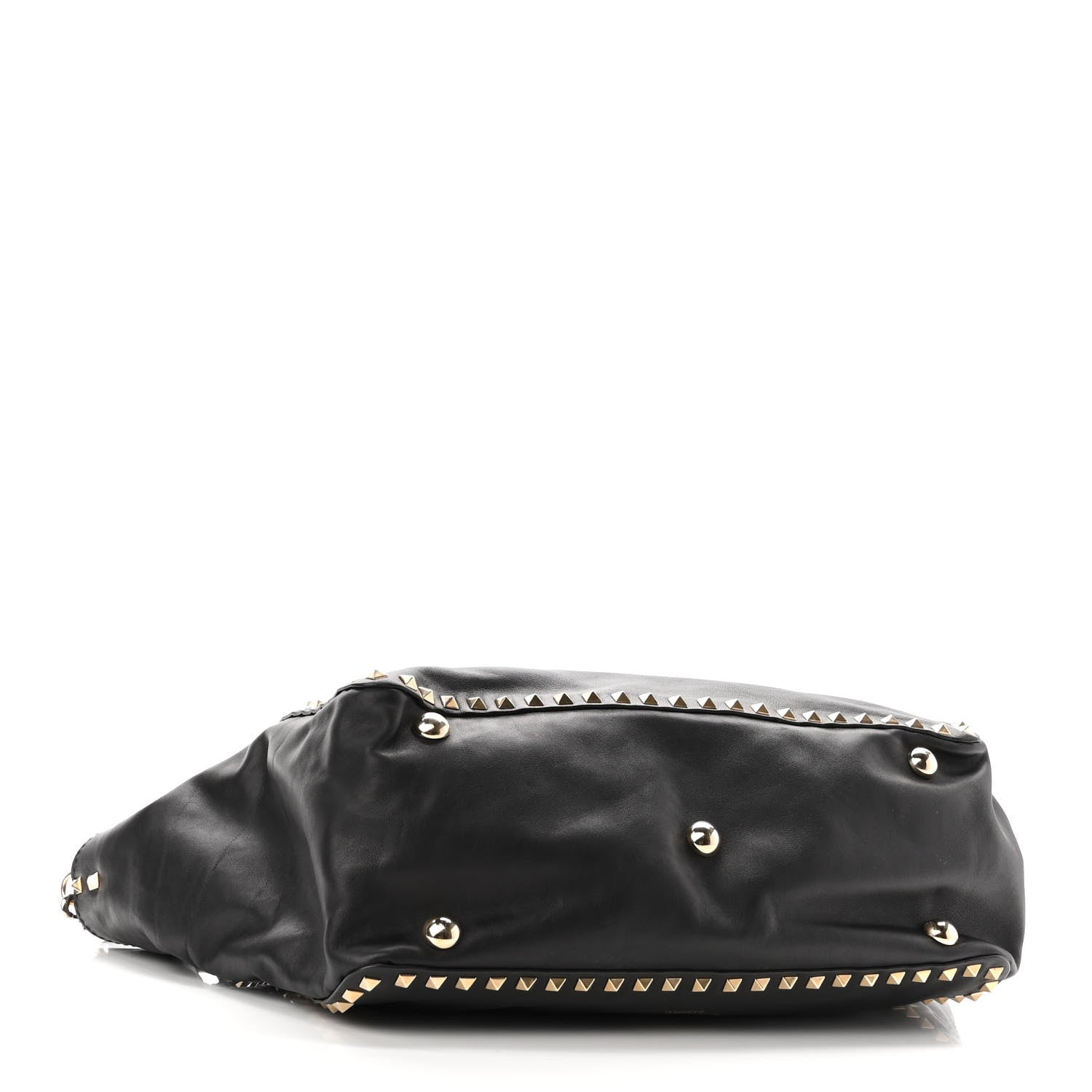 Valentino Garavani Vitello Medium Rockstud Tote Black 4 of 10