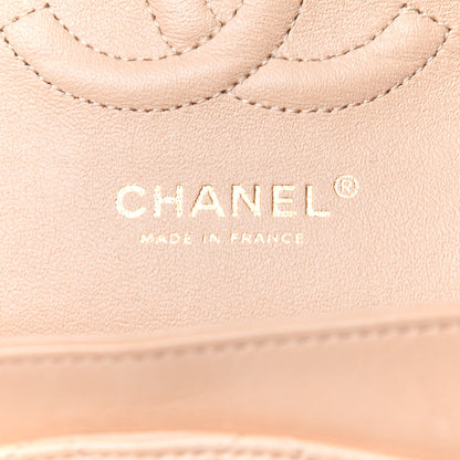 Chanel Lambskin Quilted Medium Double Flap Beige 6 of 13