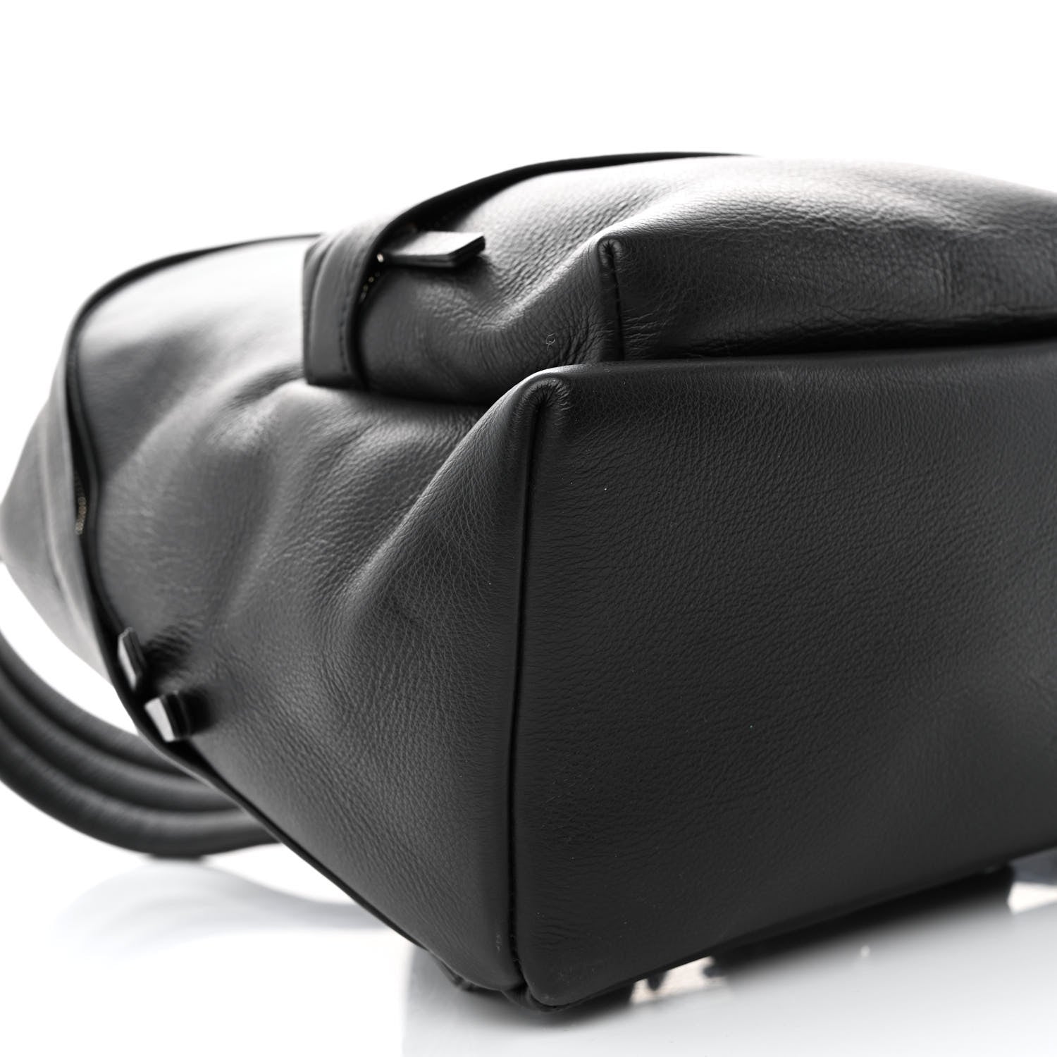 Balenciaga Smooth Calfskin Logo Small Everyday Backpack Black White 9 of 10