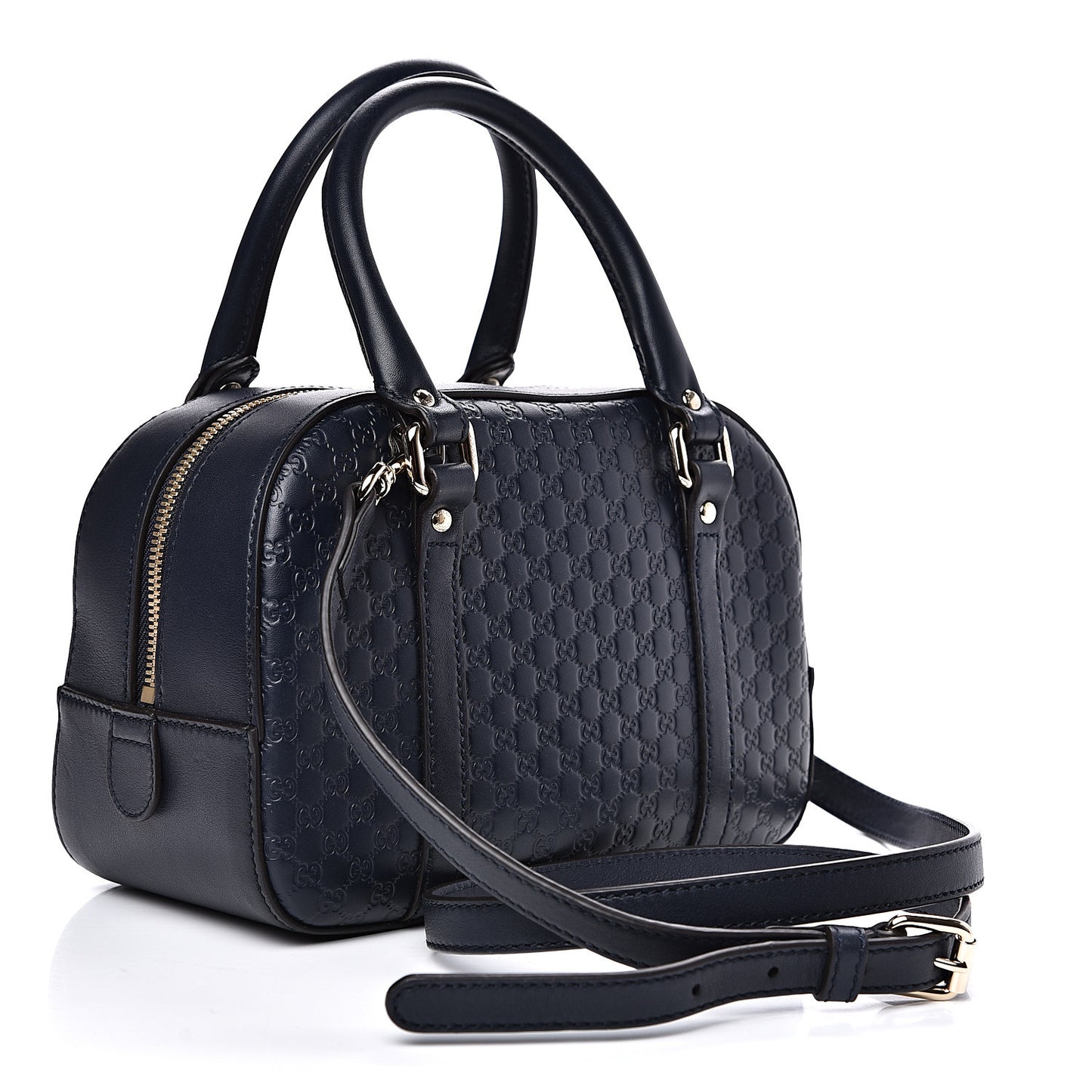 Soft Microguccissima Small Crossbody Bag Blue