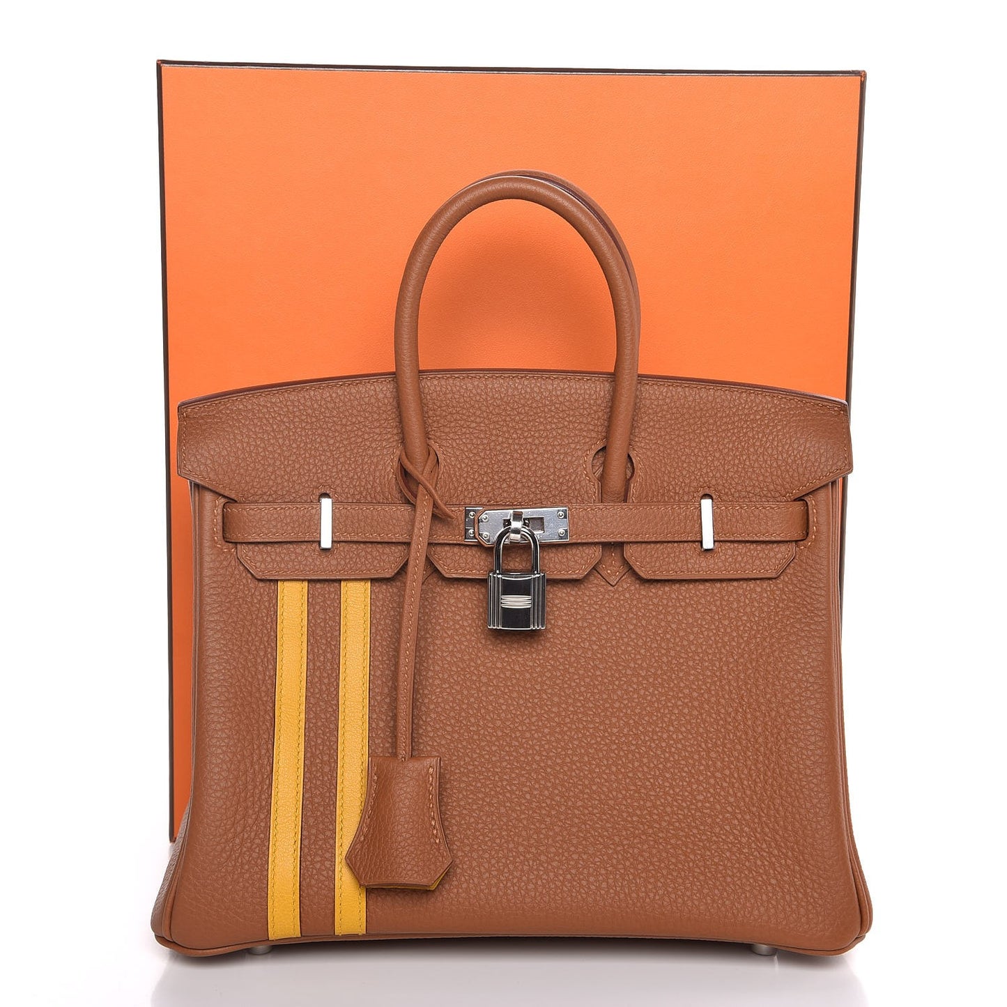 Togo Swift Officier Birkin 25 Gold Ambre