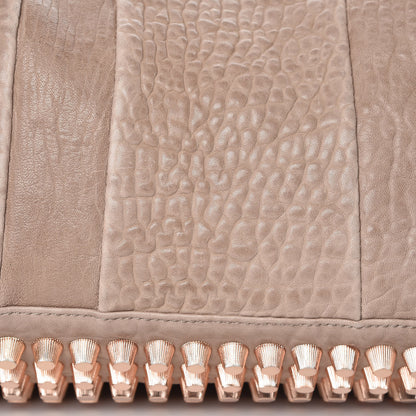 Alexander Wang Pebbled Lambskin Rocco Latte Rose Gold Hardware 12 of 16