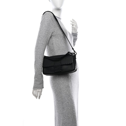 Fendi Cuoio Romano Selleria Baguette Black 2 of 11
