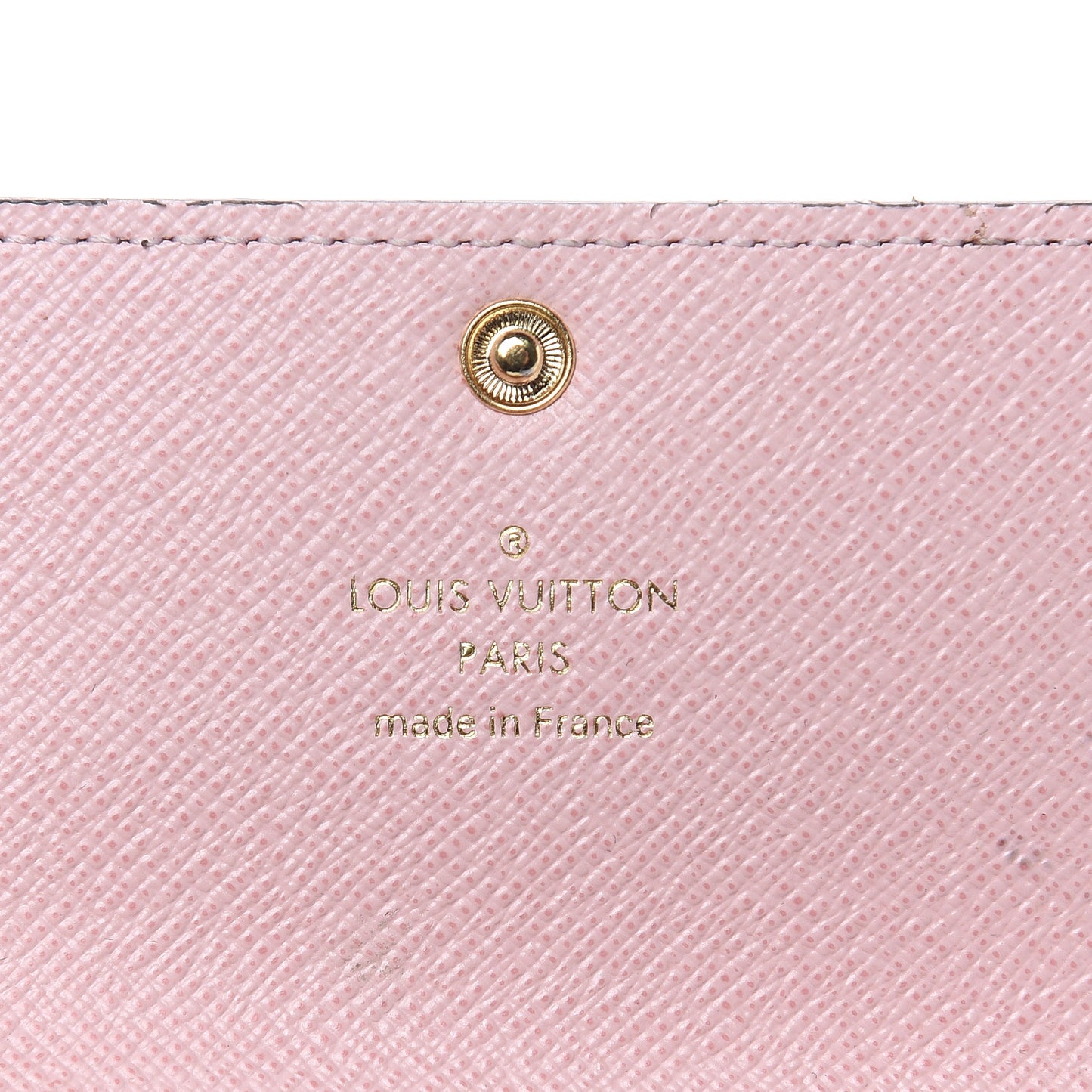 Damier Ebene Multicles 6 Key Holder Rose Ballerine