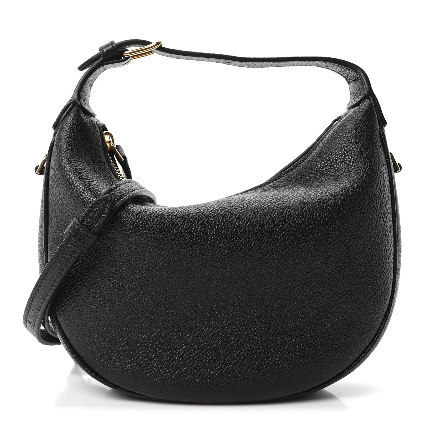 Supple Grained Calfskin Teen Lulu Shoulder Bag Black