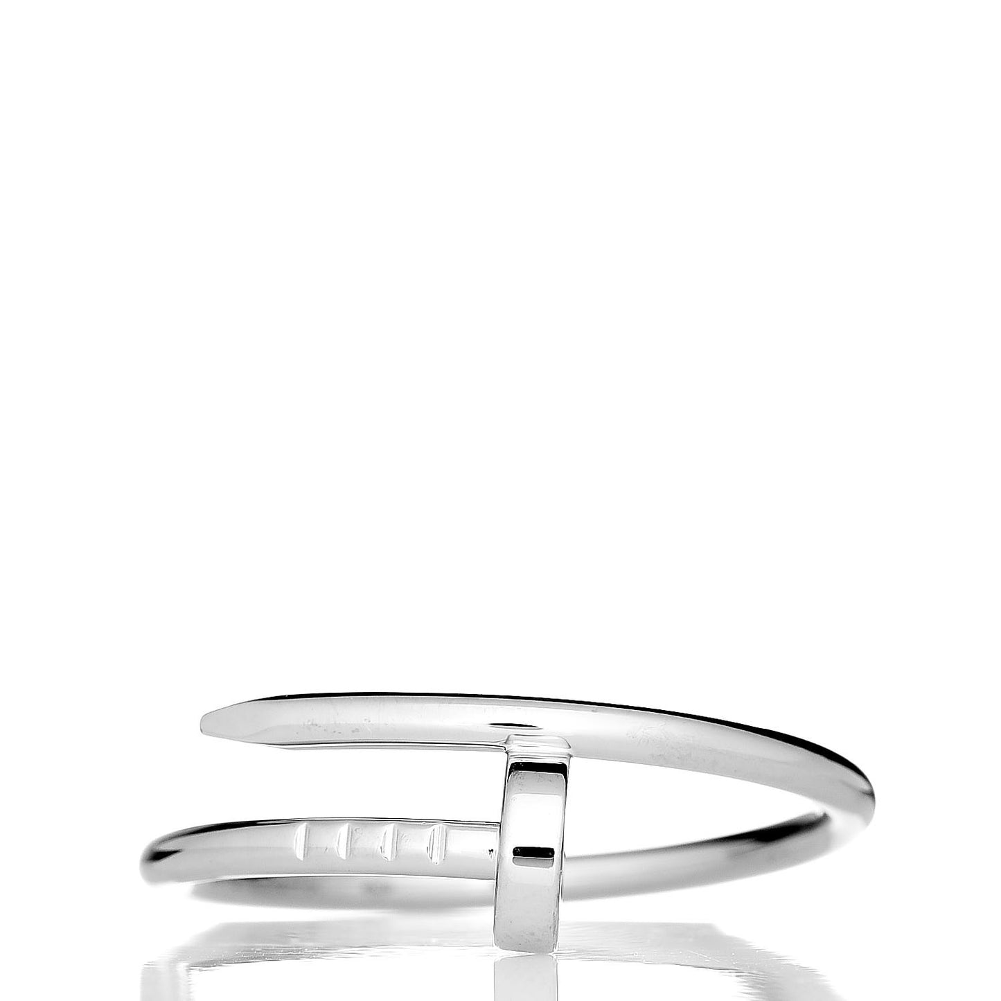 18K White Gold Small Juste Un Clou Ring 58 8.25