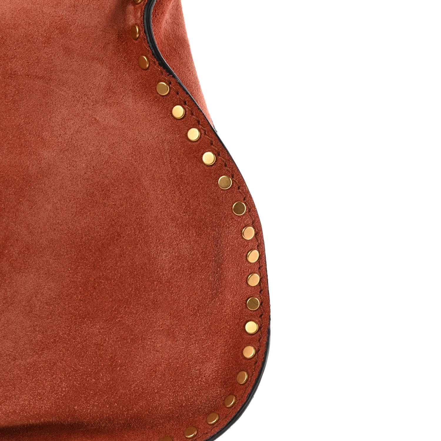 Chloe Suede Calfskin Braided Medium Marcie Satchel Terracotta Red 13 of 13