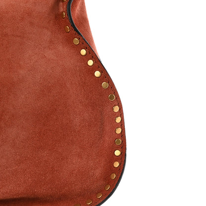 Chloe Suede Calfskin Braided Medium Marcie Satchel Terracotta Red 13 of 13