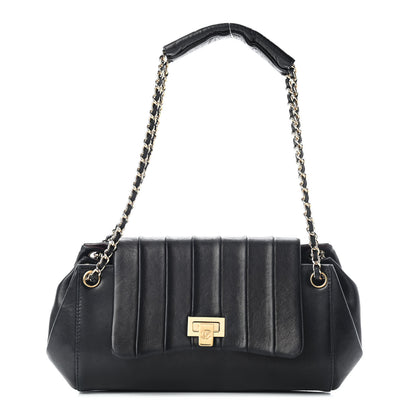 Chanel Lambskin Vertical Quilt Small Accordion Flap Black 1 of 10