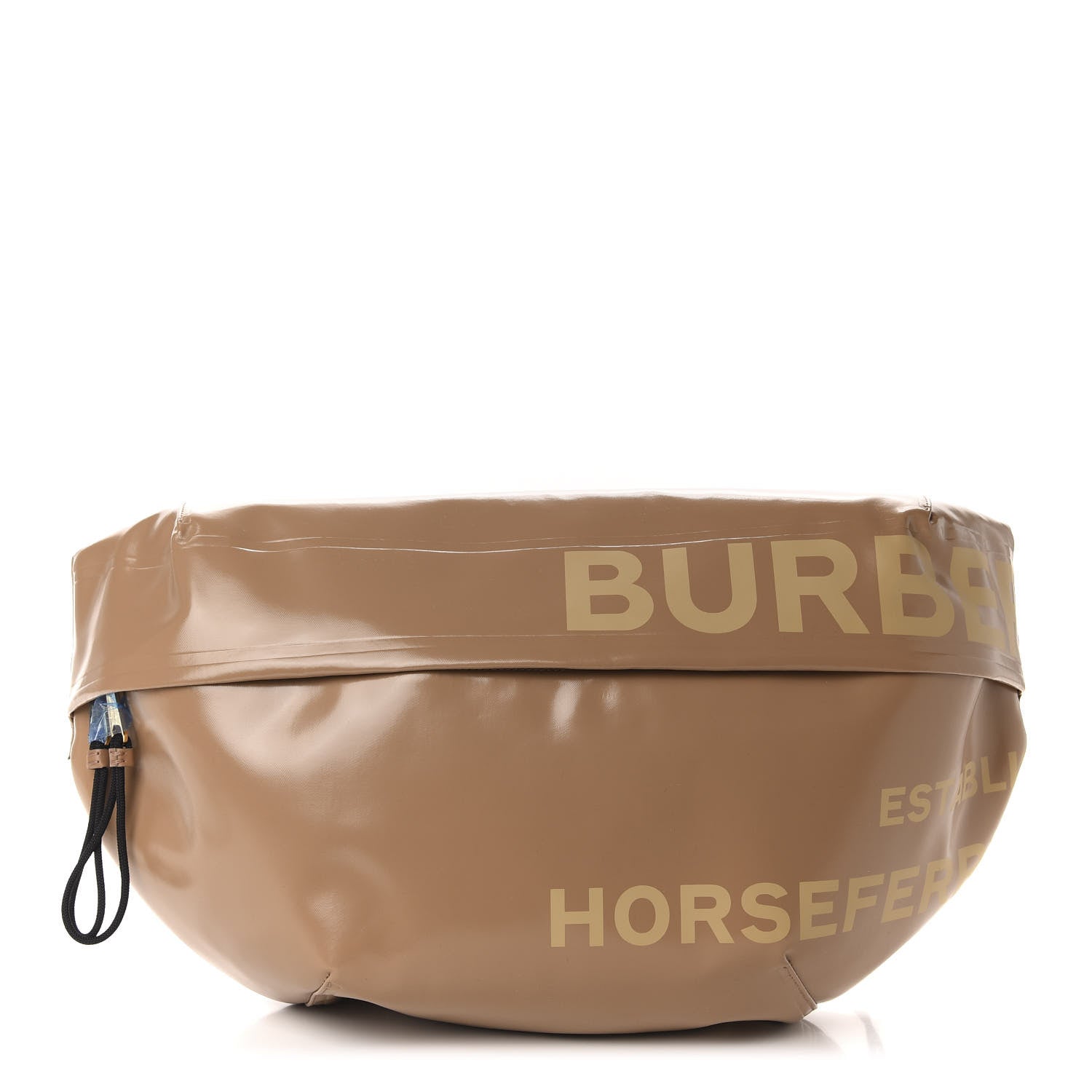Burberry Coated Canvas Horseferry Print Extra Large Bum Bag Beige 1 of 10