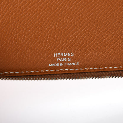 Hermes Epsom Globe Trotter Zip Agenda GM Gold 7 of 8