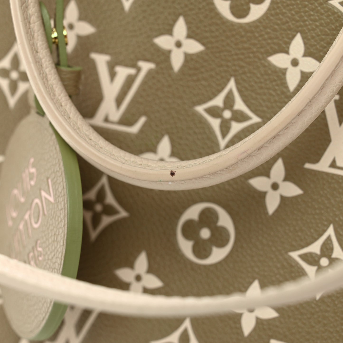 Empreinte Monogram Spring In The City Onthego MM Kaki Beige Cream