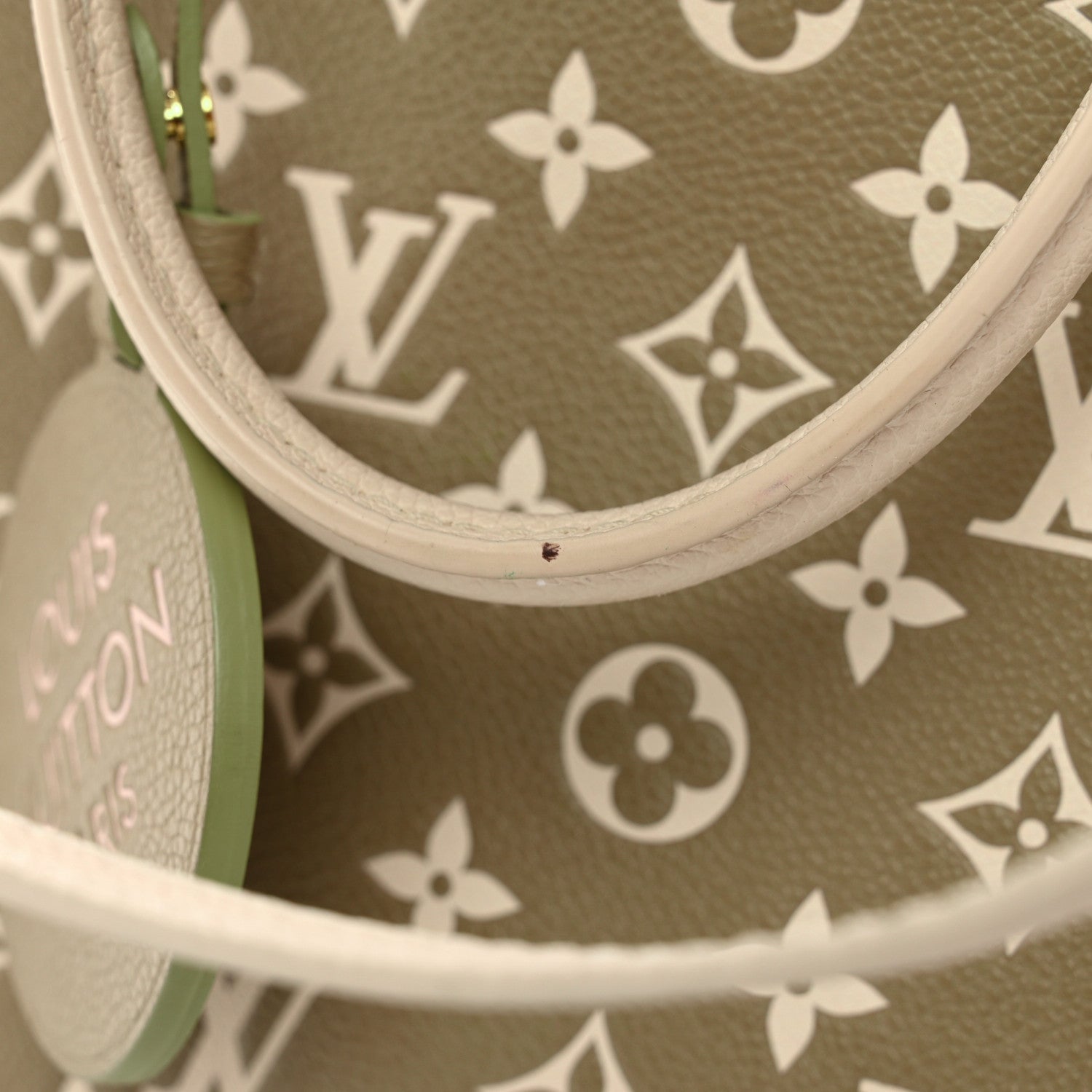 Louis Vuitton Empreinte Monogram Spring In The City Onthego MM Kaki Beige Cream 10 of 13