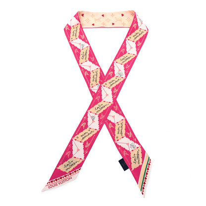 Louis Vuitton Silk Monogram LV Love Letters BB Bandeau Pink 1 of 3