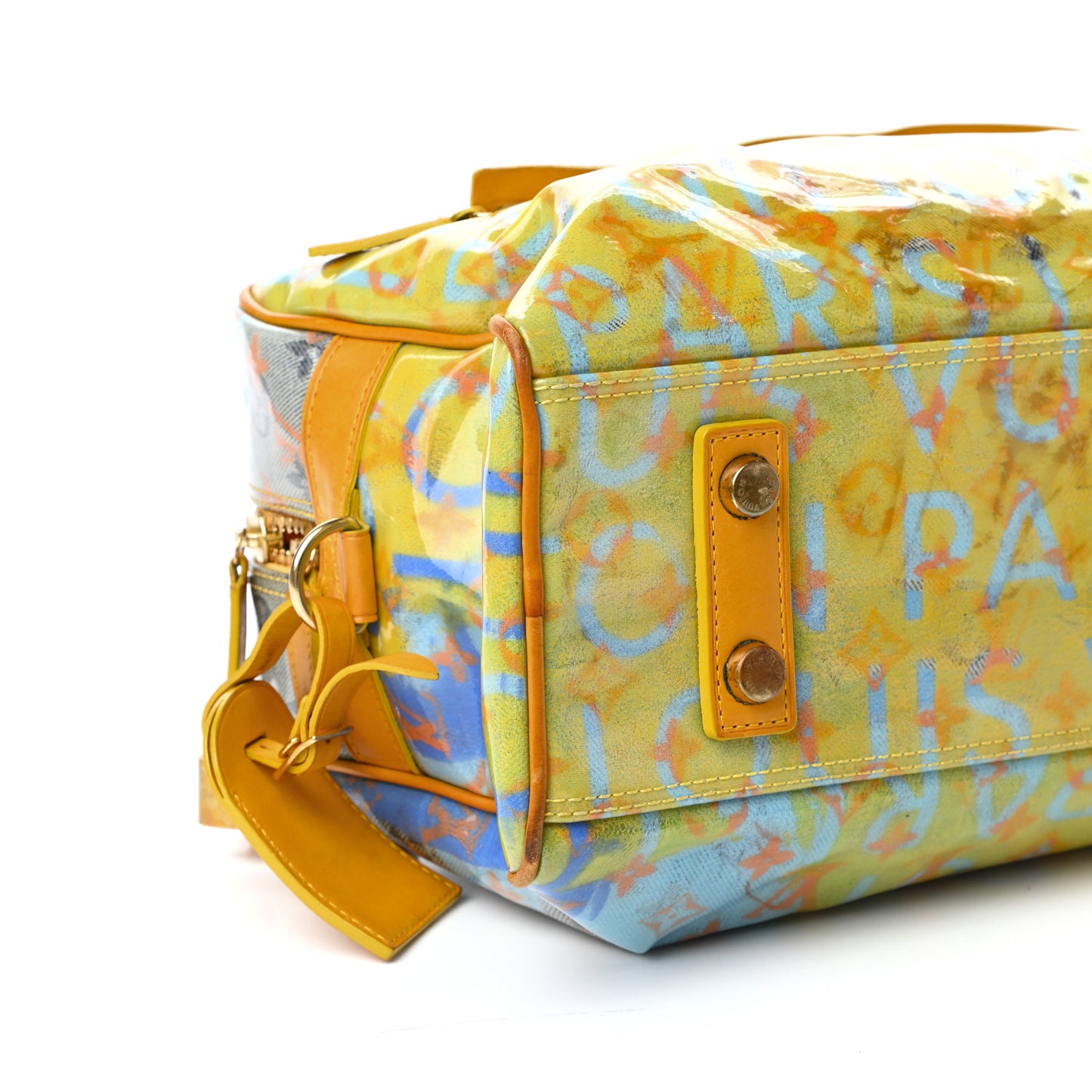 Monogram Pulp Defile Weekender PM Yellow